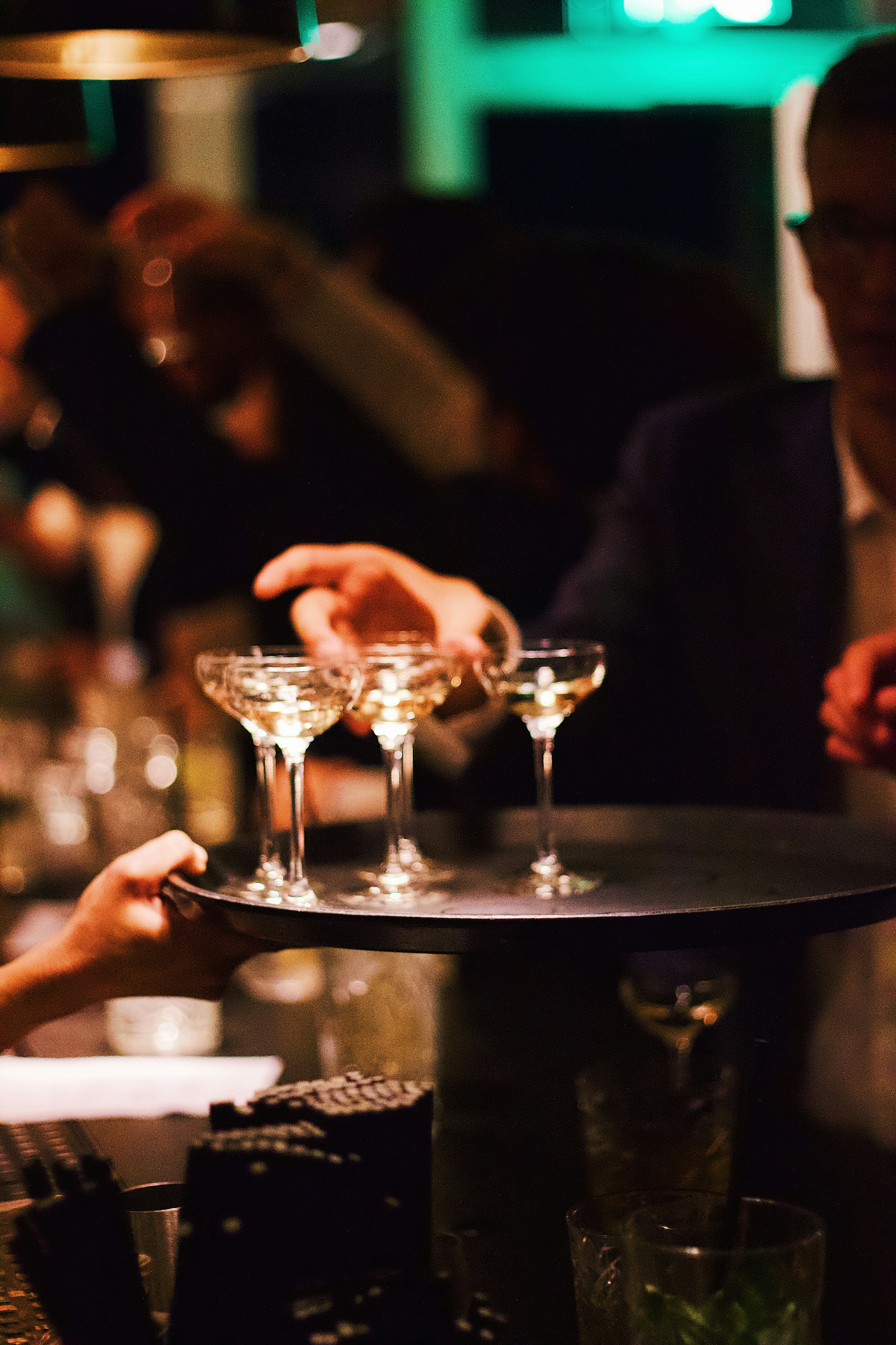 At the bar